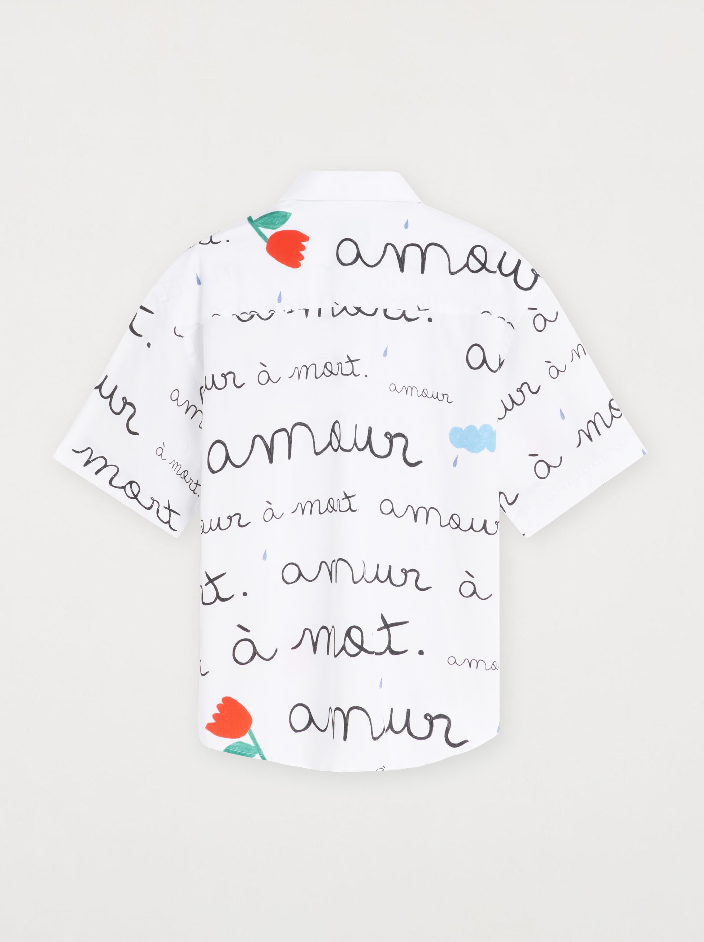 Chemise Unisexe Amour Peint Manches Courtes