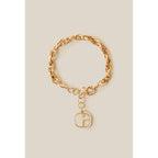 Claudie Pierlot - Gold Chain Bracelet CP Logo