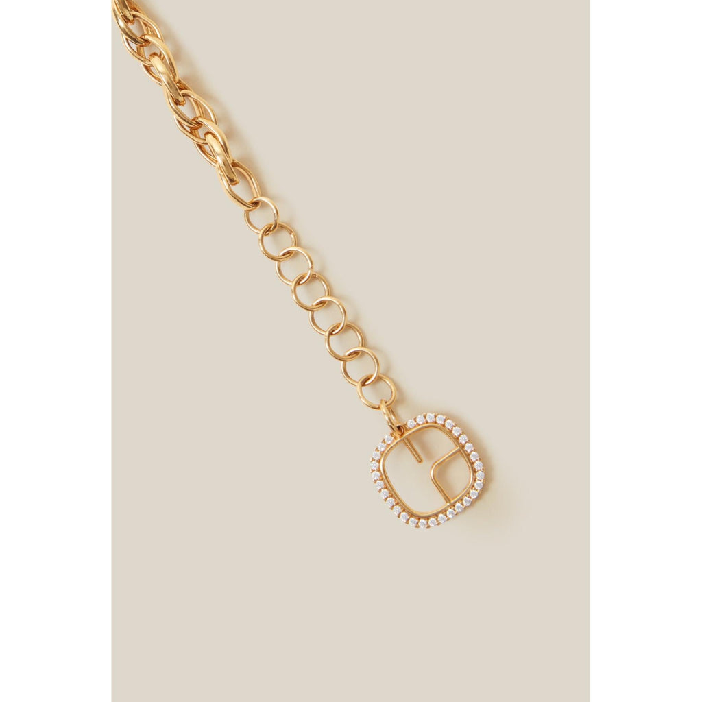 Claudie Pierlot - Gold Chain Bracelet CP Logo