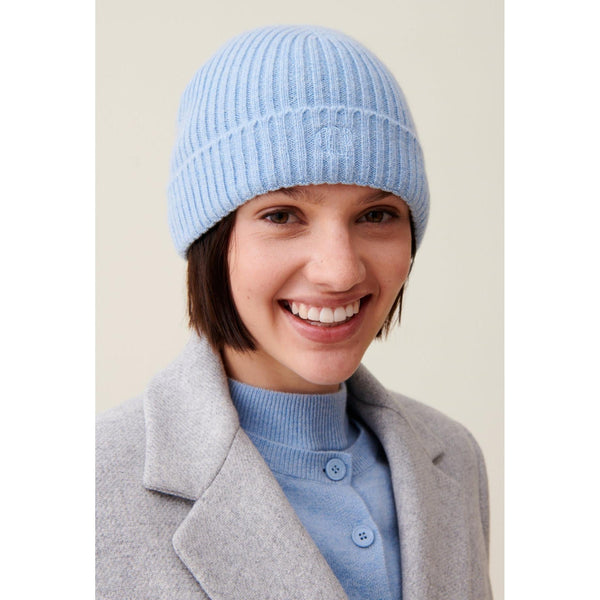 Claudie Pierlot - Bonnet Côtelé Cachemire Broderie Cp
