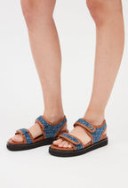 Claudie Pierlot - Zapatos Planos Abiertos - Amelie Denim - Bicolor