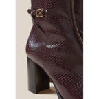 Claudie Pierlot - Bottines Effet Serpent Cuir Vernis