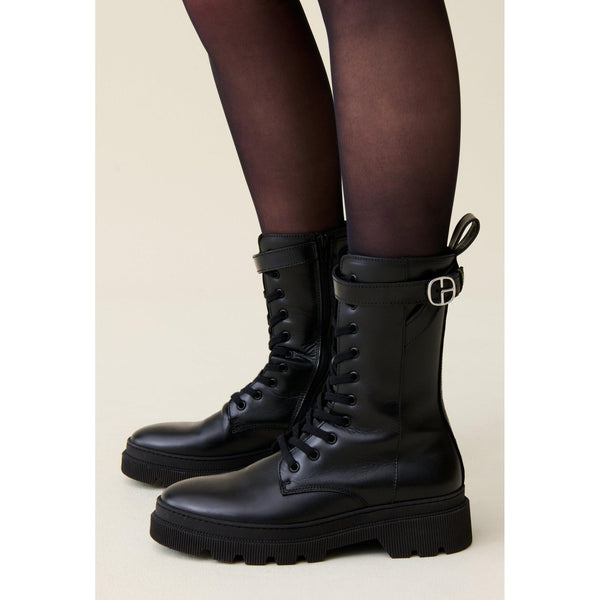 Claudie Pierlot - Botines Ranger altos de piel