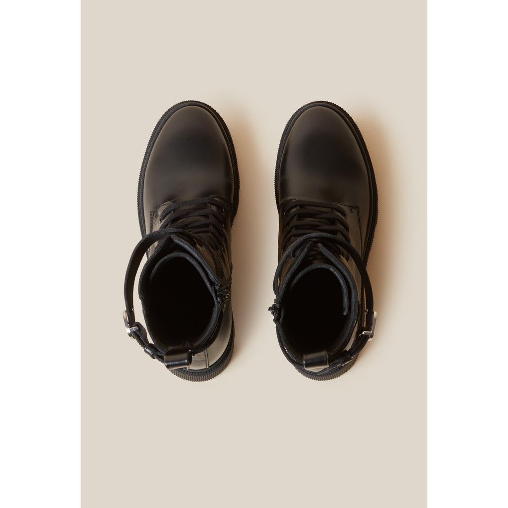 Claudie Pierlot - Bottines Hautes Rangers Cuir