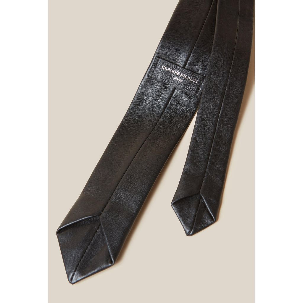 Black Leather Tie