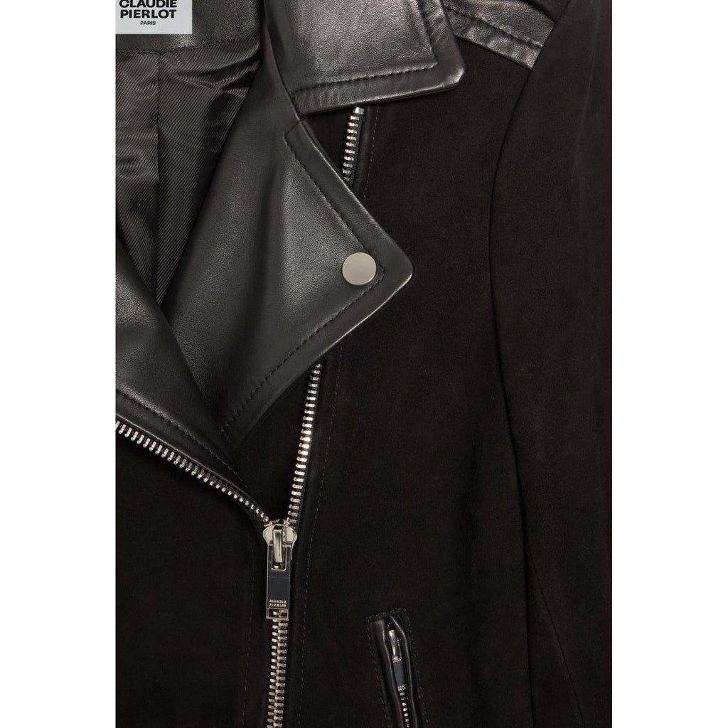 Claudie Pierlot - Veste En Cuir Noir