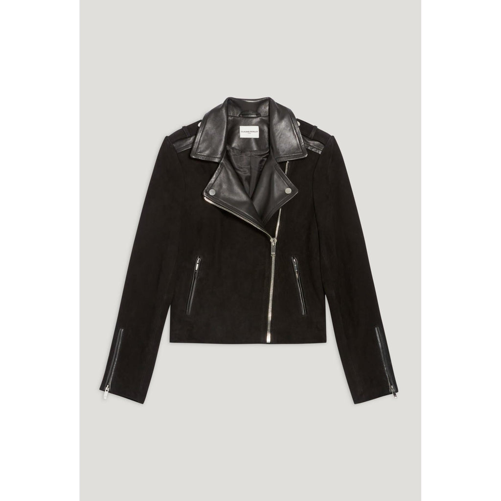 Claudie Pierlot - Veste En Cuir Noir