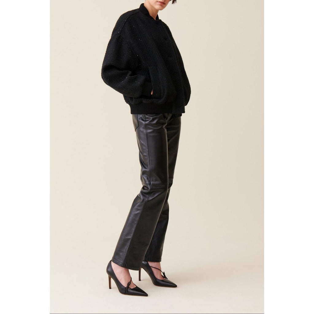 Claudie Pierlot - Black Tweed Bomber