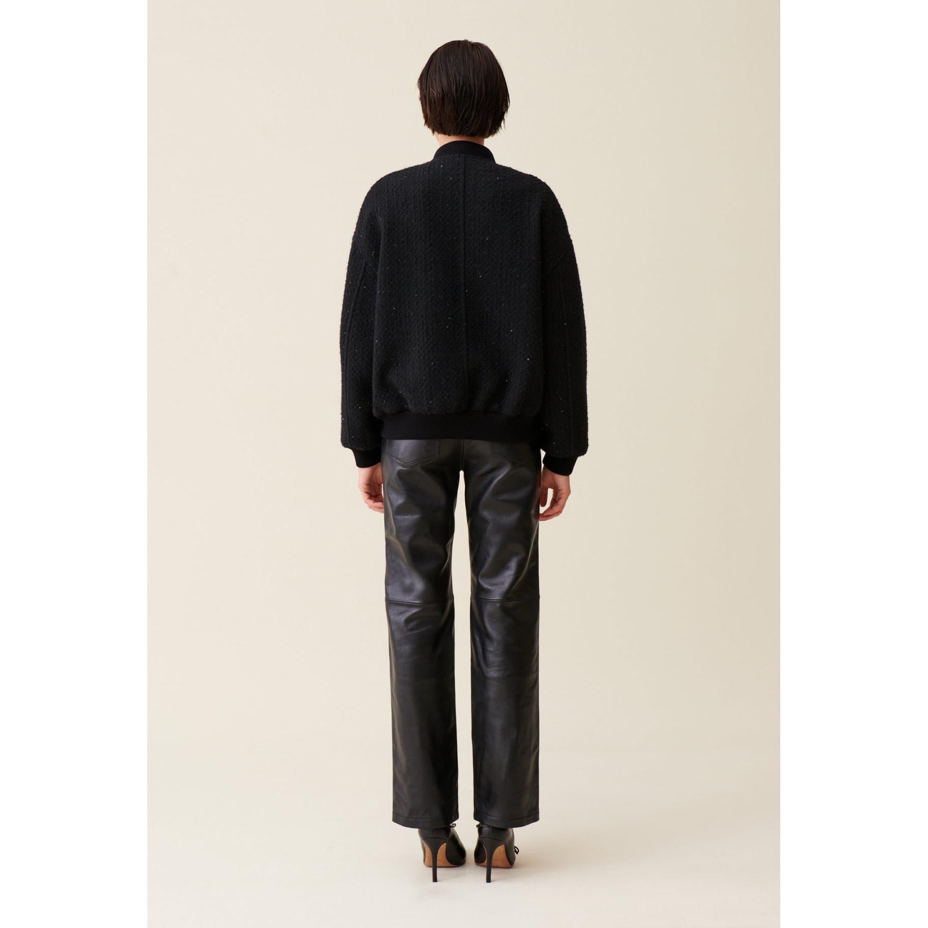 Claudie Pierlot - Black Tweed Bomber