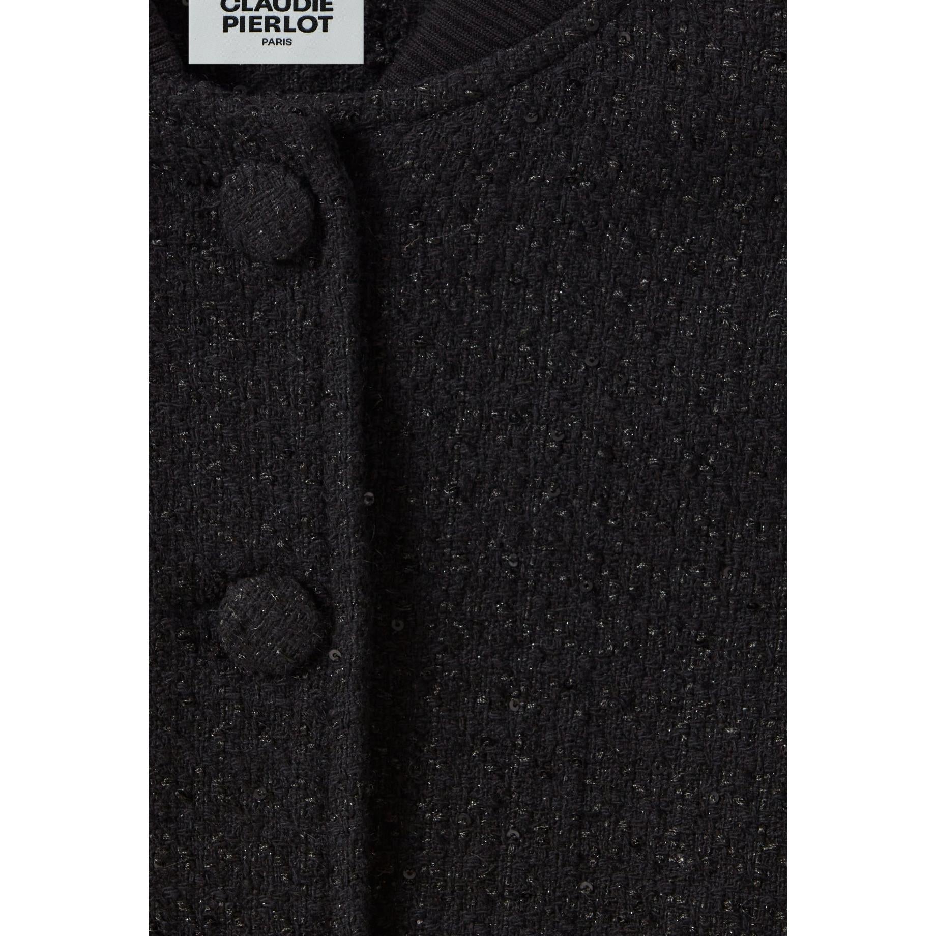 Claudie Pierlot - Black Tweed Bomber