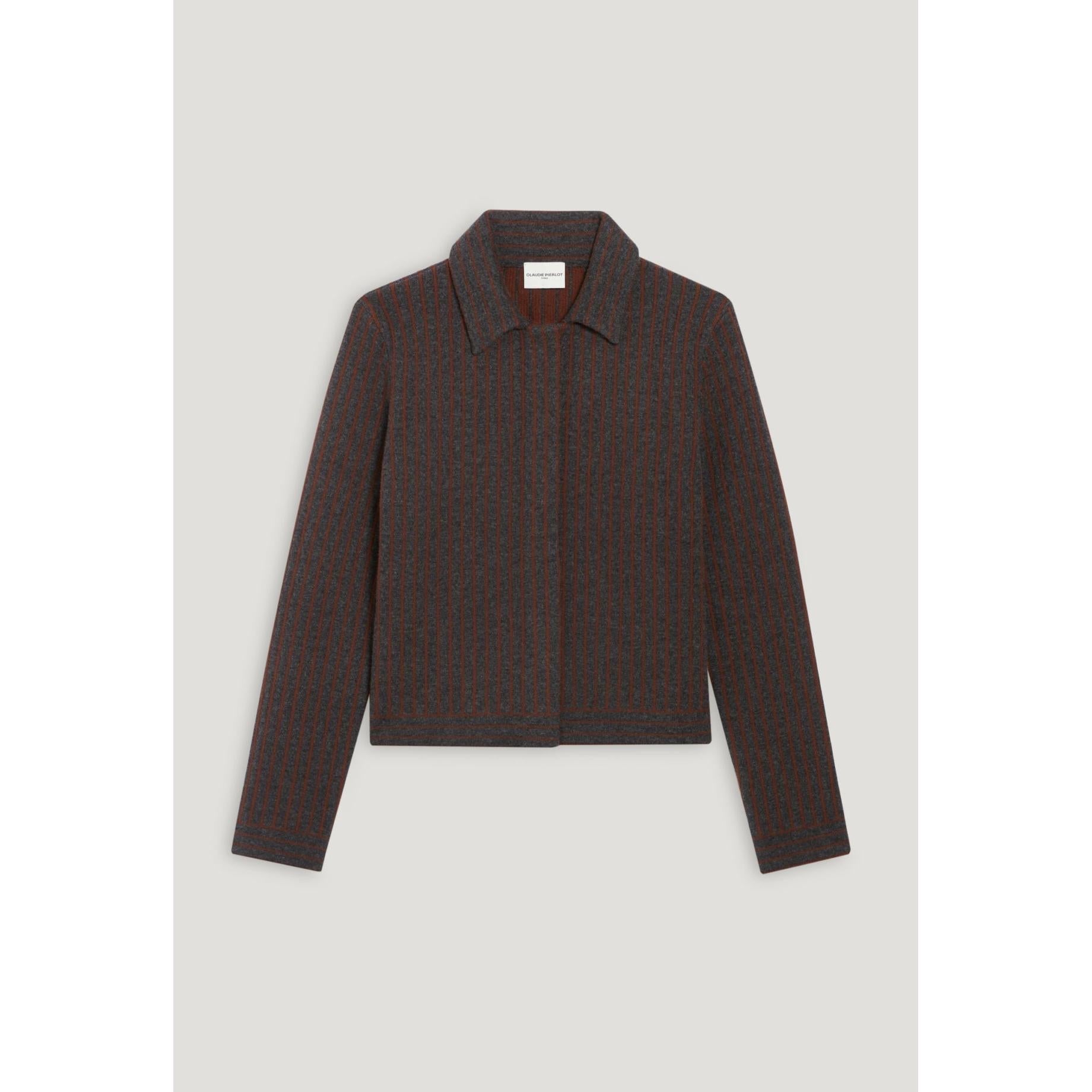Claudie Pierlot - Striped Knit Cardigan