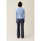 Claudie Pierlot - Buttoned Wool Cardigan with CP Embroidery