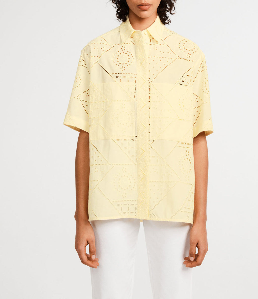 Claudie Pierlot - Chemise - Champetre - Jaune Pale