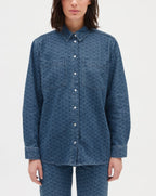 Claudie Pierlot - Camisa - Citrus - Denim azul medio