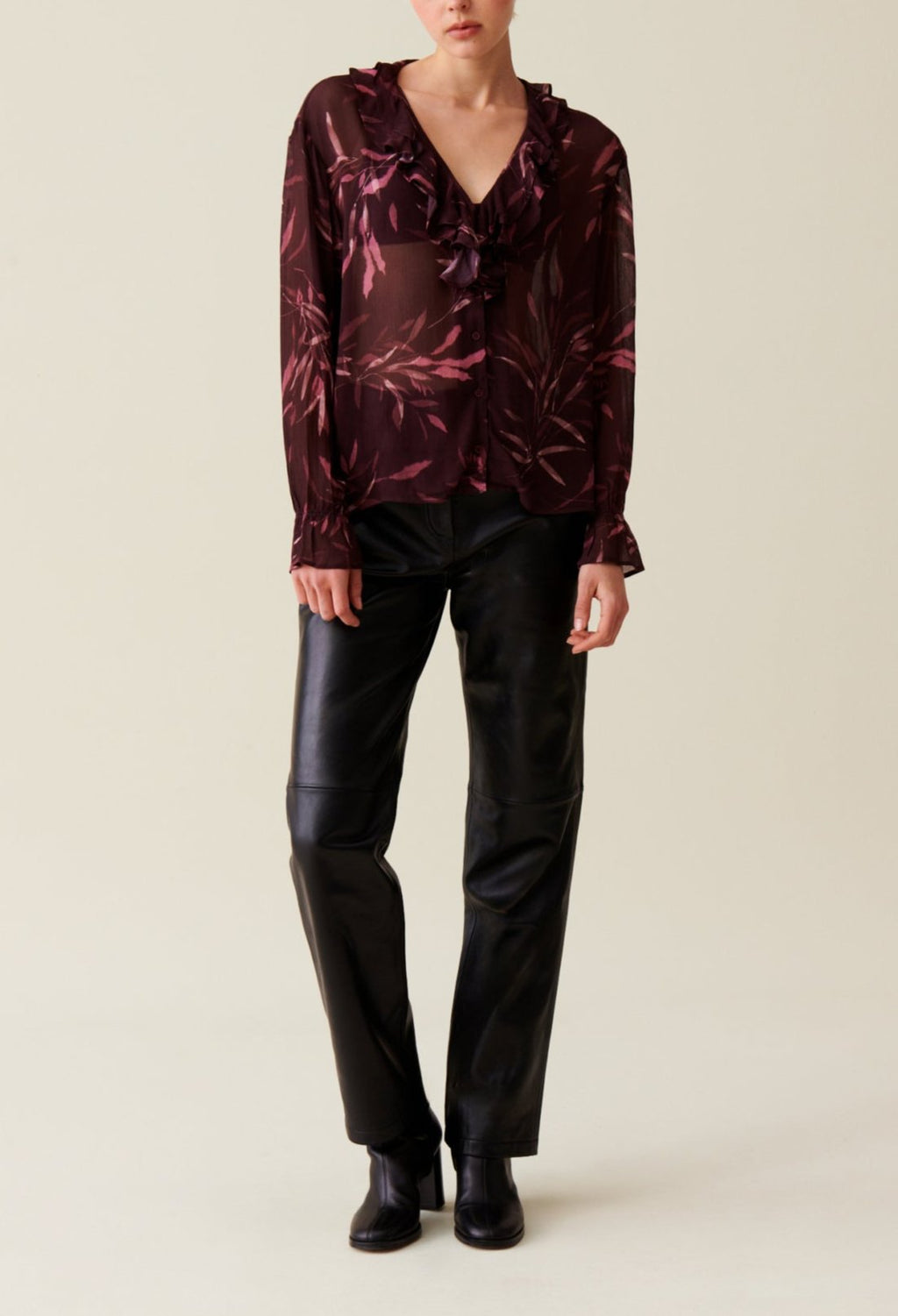 Shirt - Colly Feuille - Dark Print