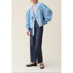 Claudie Pierlot - Blusa Cuello V Para Anudar