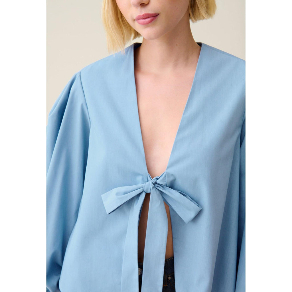 Claudie Pierlot - Blusa Cuello V Para Anudar