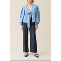 Claudie Pierlot - Blusa Cuello V Para Anudar