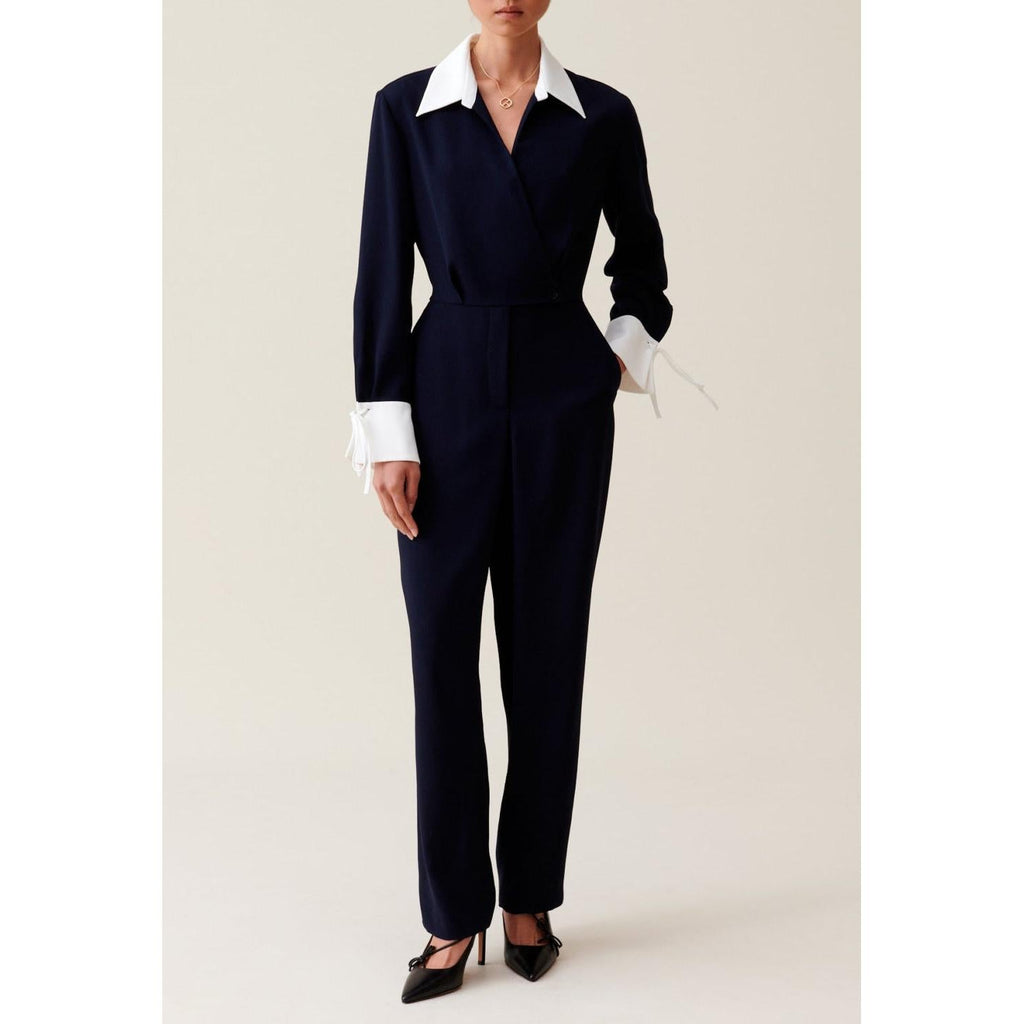 Claudie Pierlot - Combinaison Bi-Matière Marine