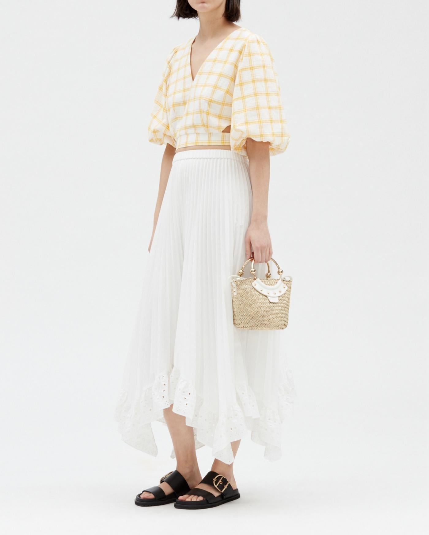 Claudie Pierlot - C&T Skirt - Selode Cotton - Ecru