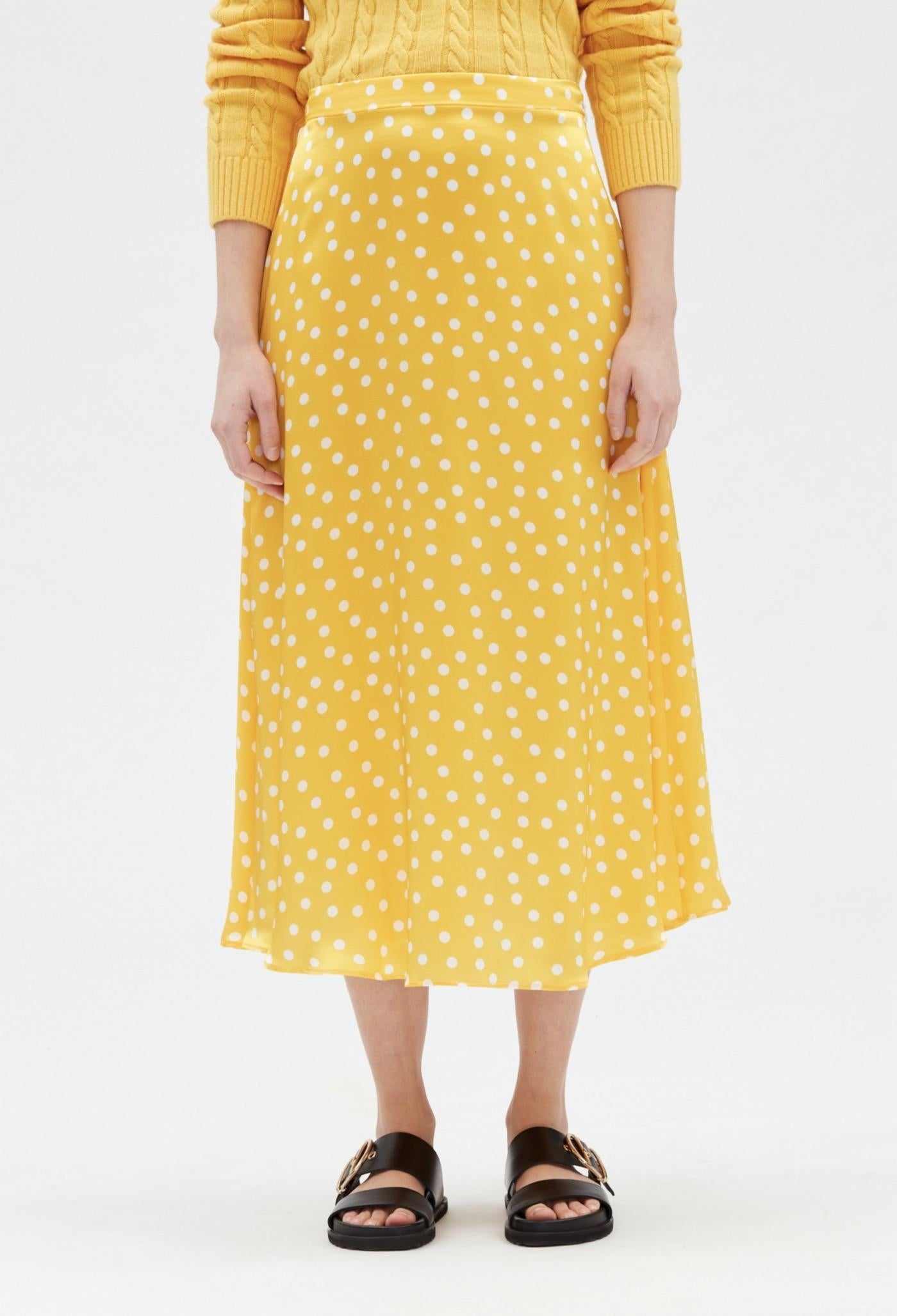 C&T Skirt - Sapino Polka Dots - Light Print