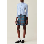 Checked Wool Skirt