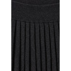 Jupe Courte Maille Gris Chiné