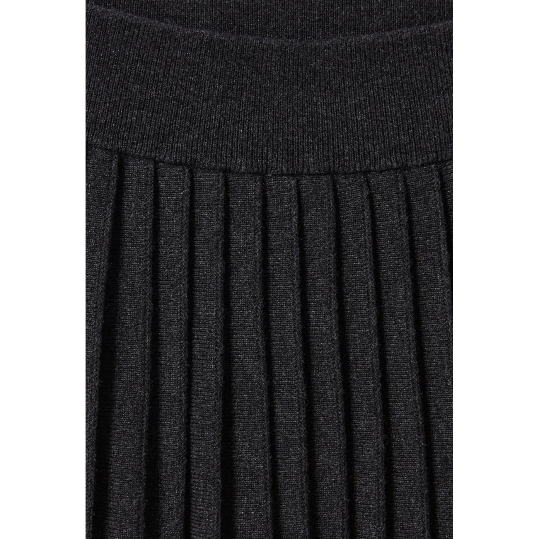 Jupe Courte Maille Gris Chiné