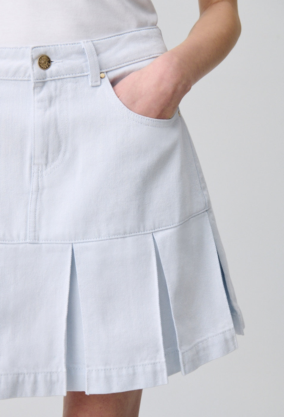 Salamander Denim Skirt Very Light Blue