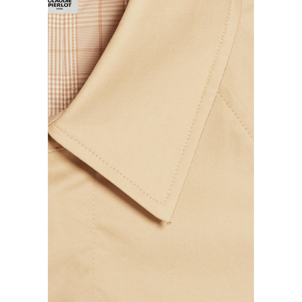 Abrigo reversible de largo medio en beige