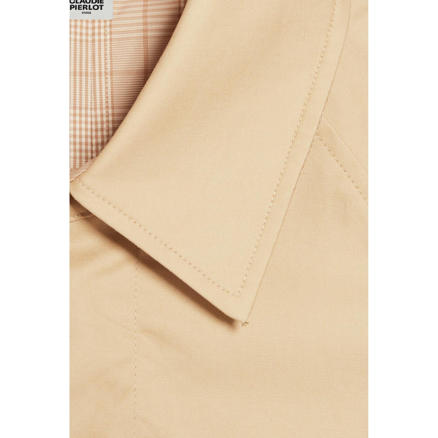 Abrigo reversible de largo medio en beige