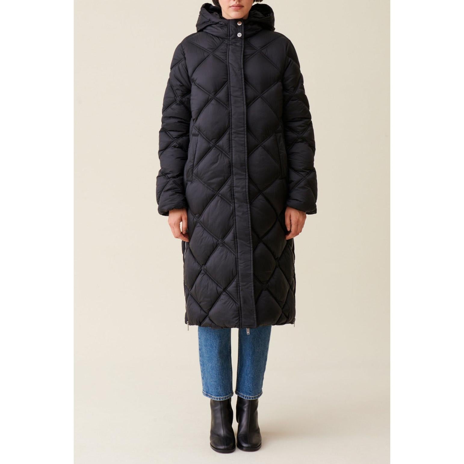 Claudie Pierlot - Doudoune Longue Capuche Matelassée