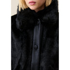 Black Faux Fur Coat