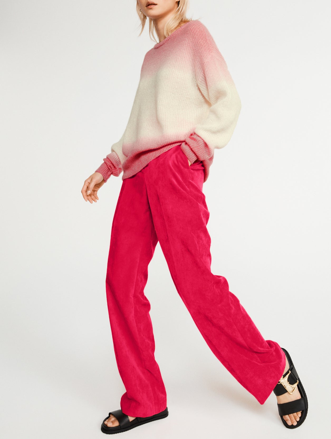 Claudie Pierlot - Pantalon - Painting - Magenta
