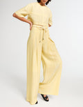 Claudie Pierlot - Polie Trousers - Pale Yellow