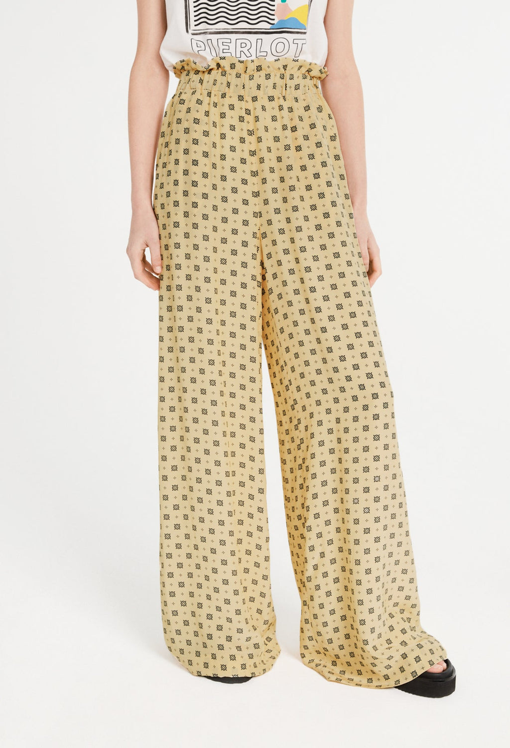 Claudie Pierlot - Pantalón fluido Pantinprint - Estampado ligero