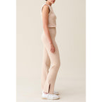 Pantalon Droit Fentes Cheville
