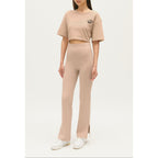 Pantalon Droit Fentes Cheville