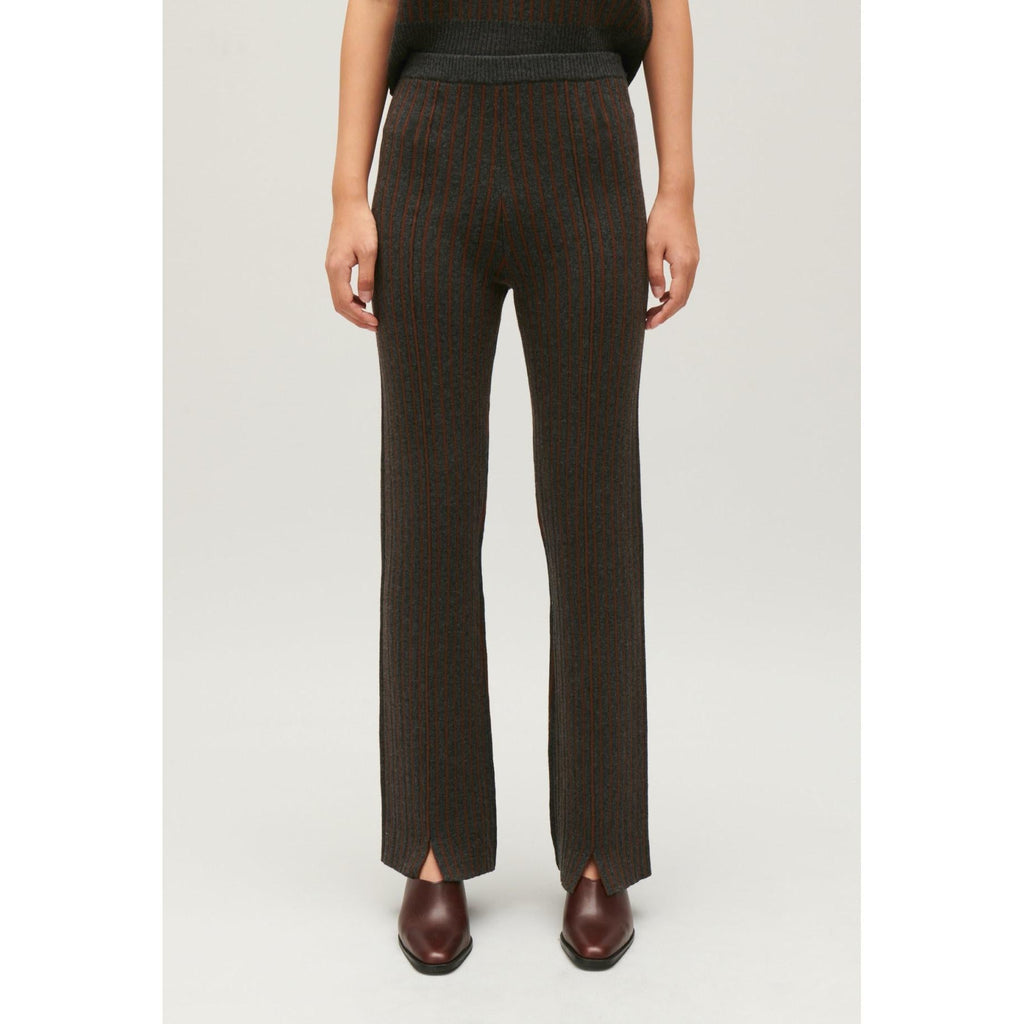 Claudie Pierlot - Pantalon Maille Rayée