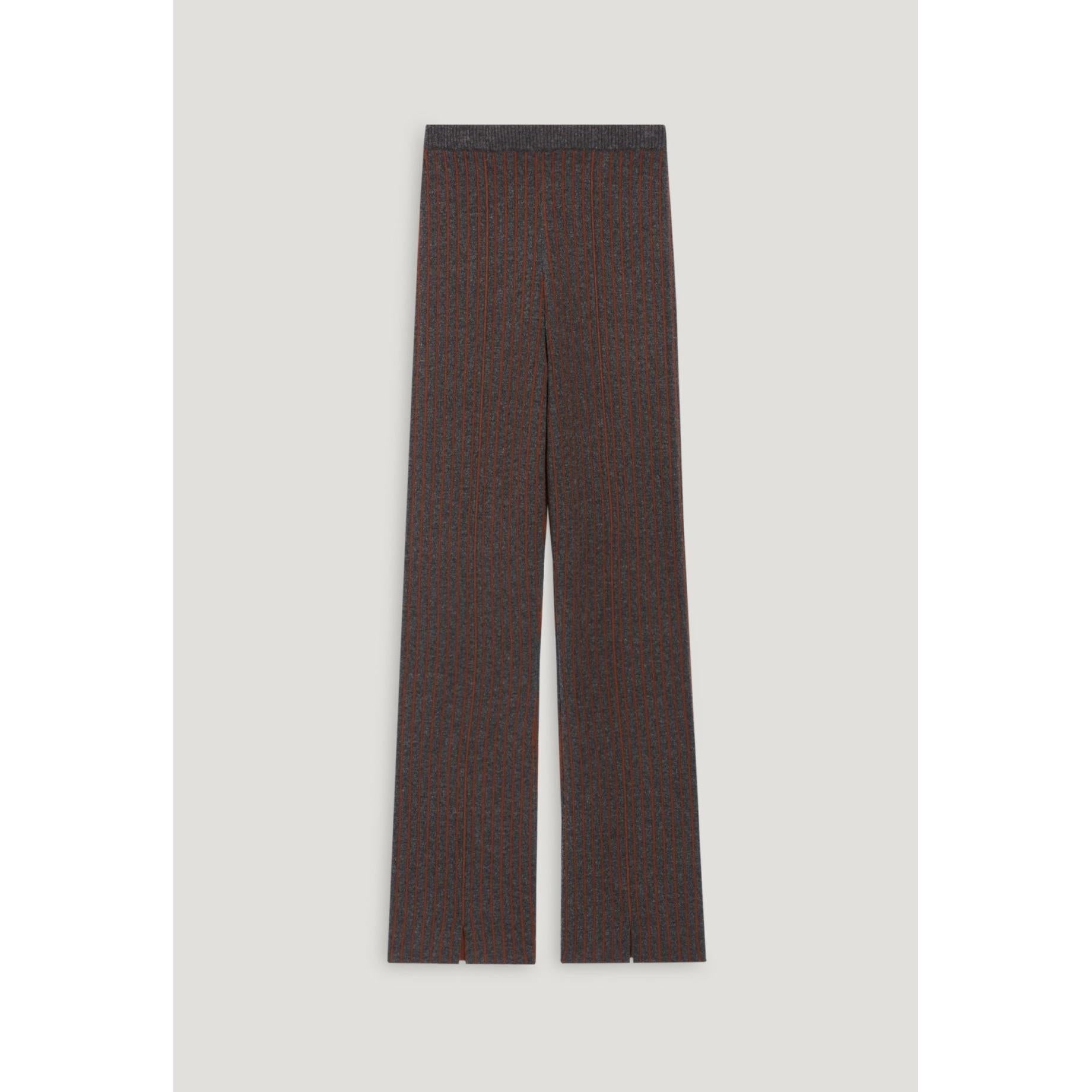 Claudie Pierlot - Pantalon Maille Rayée