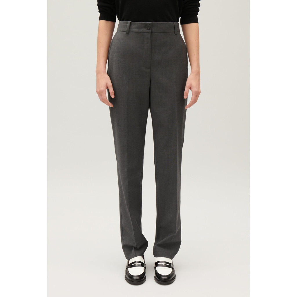 Mottled Grey Tailored Trousers