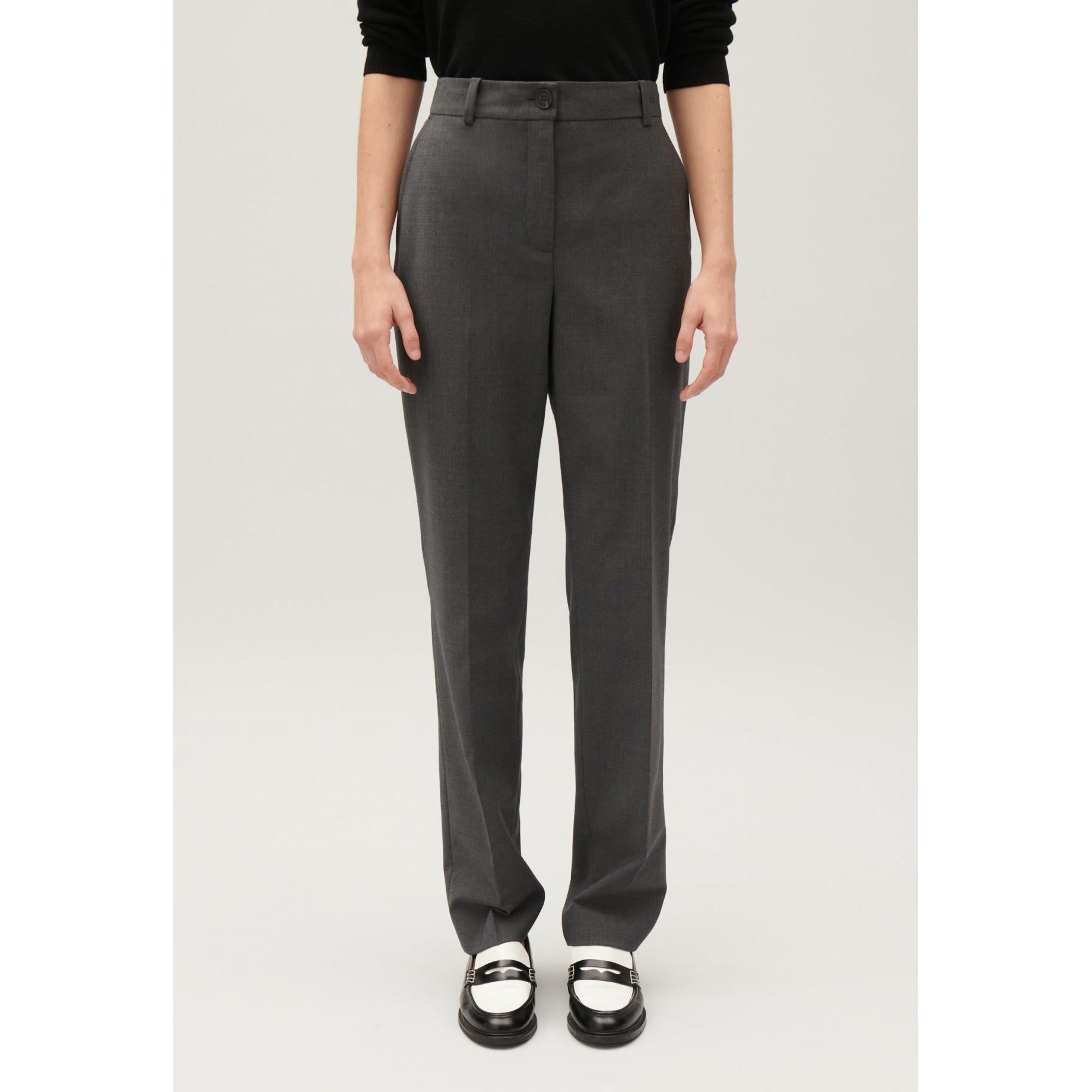 Claudie Pierlot - Pantalón de Sastre Gris Jaspeado