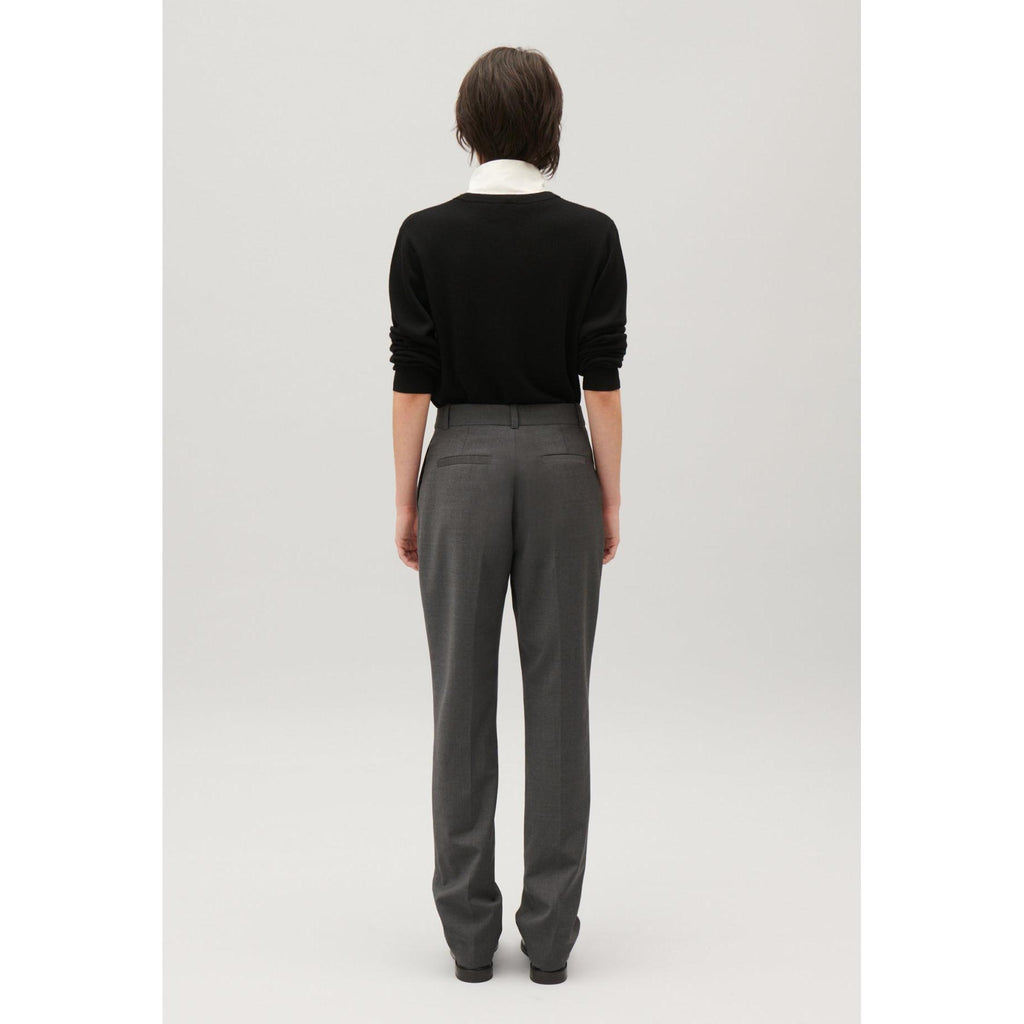 Mottled Grey Tailored Trousers