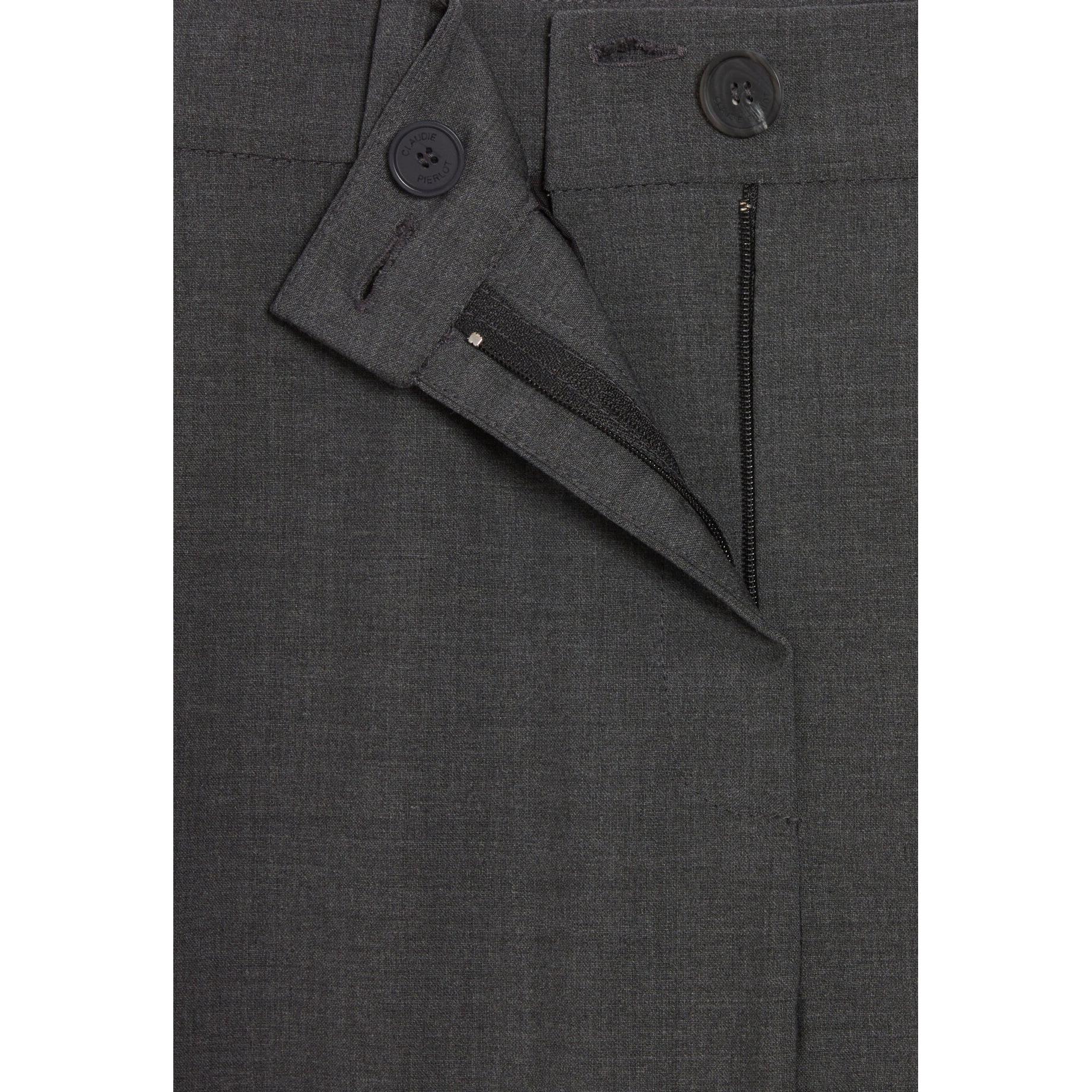 Mottled Grey Tailored Trousers