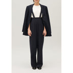 Navy Braces Trousers