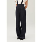 Navy Braces Trousers