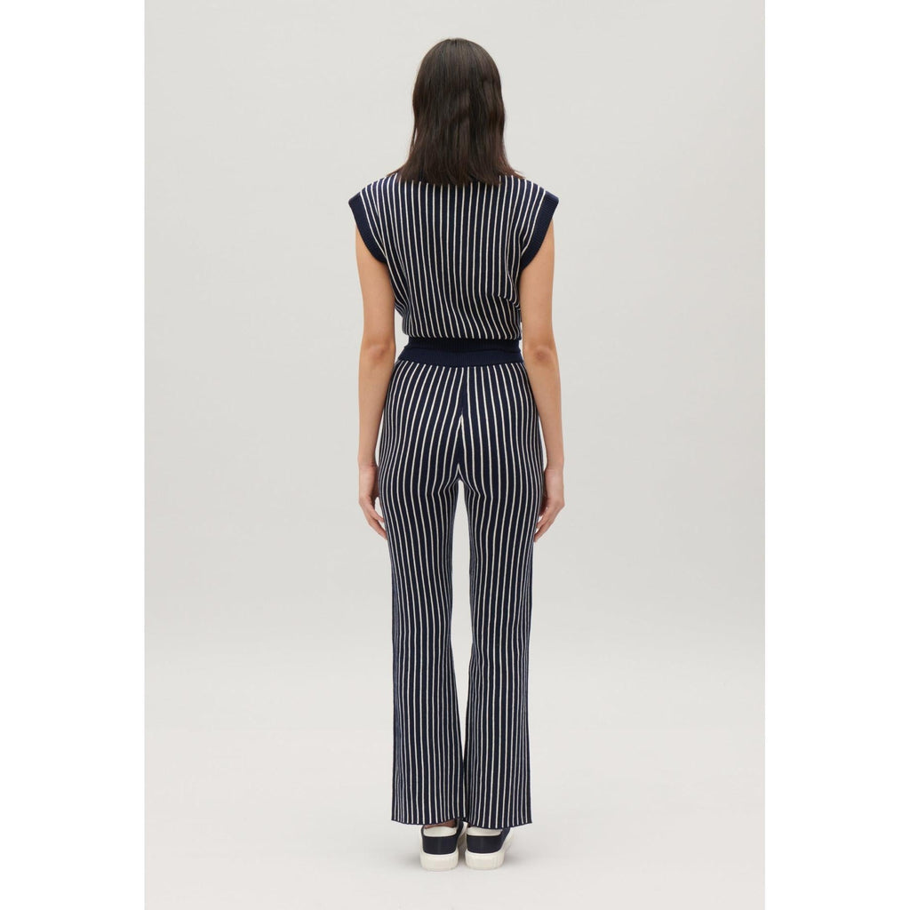 Claudie Pierlot - Pantalon Maille Rayures