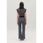 Claudie Pierlot - Pantalon Maille Rayures