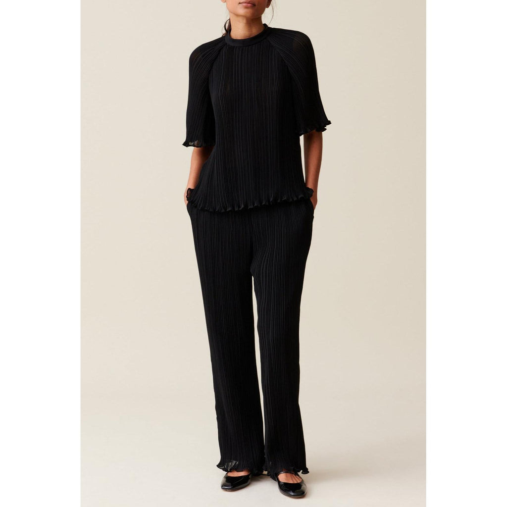 Flowing Pleated Ruffled Trousers
