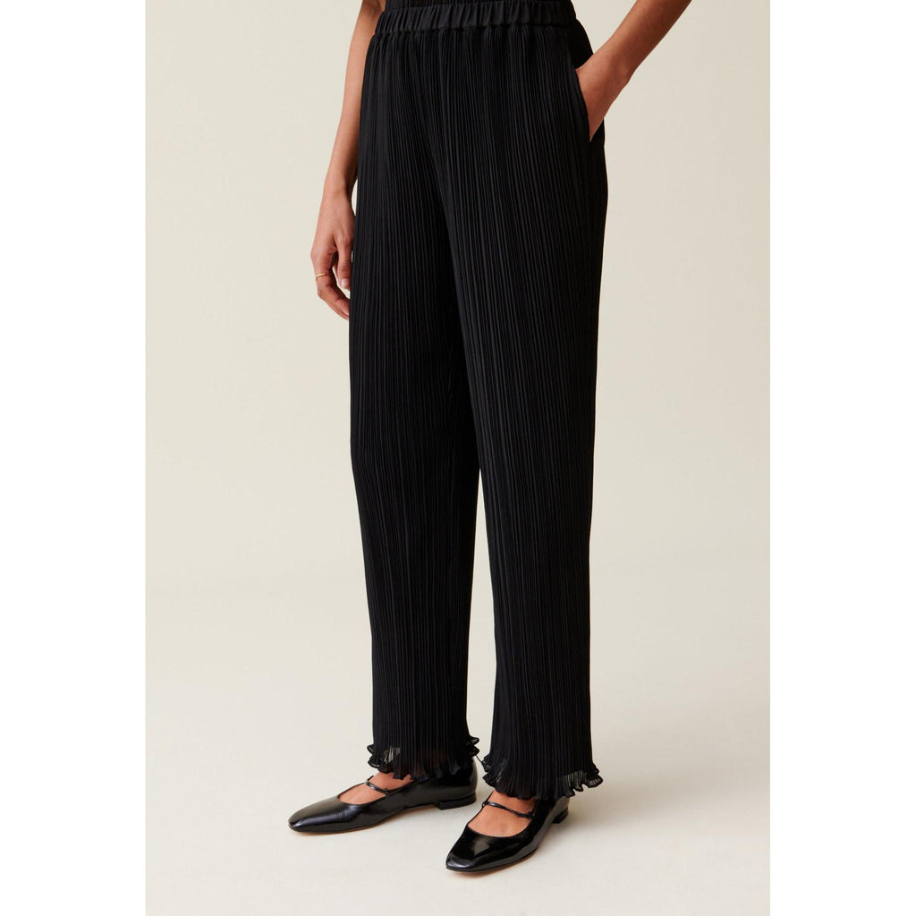 Flowing Pleated Ruffled Trousers